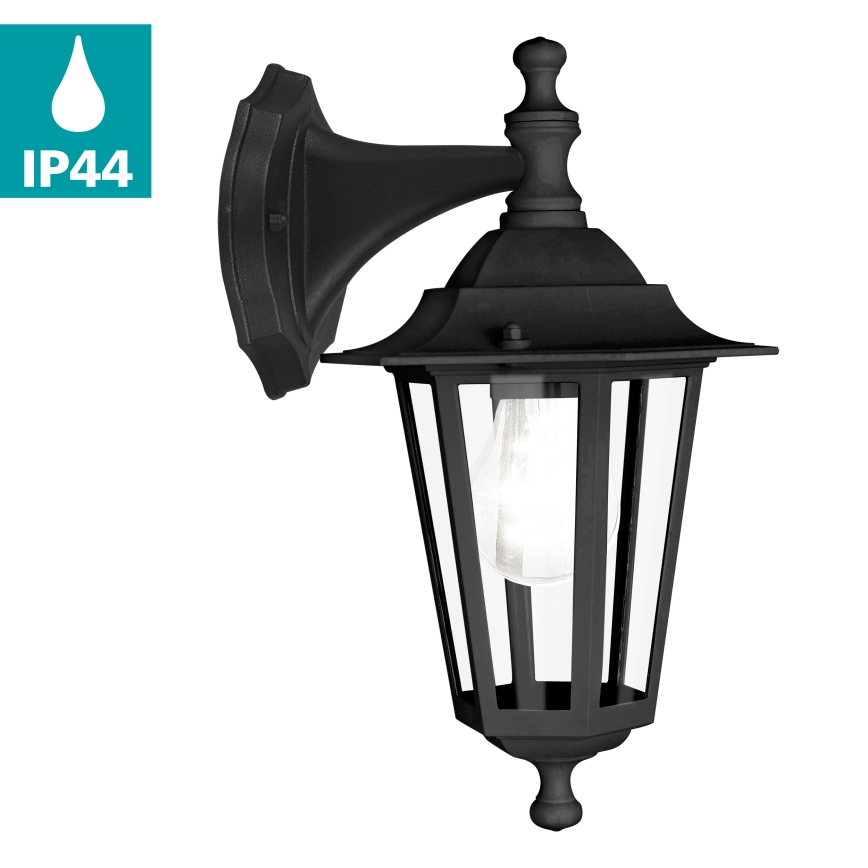 Eglo - Outdoor wall light 1xE27/60W black