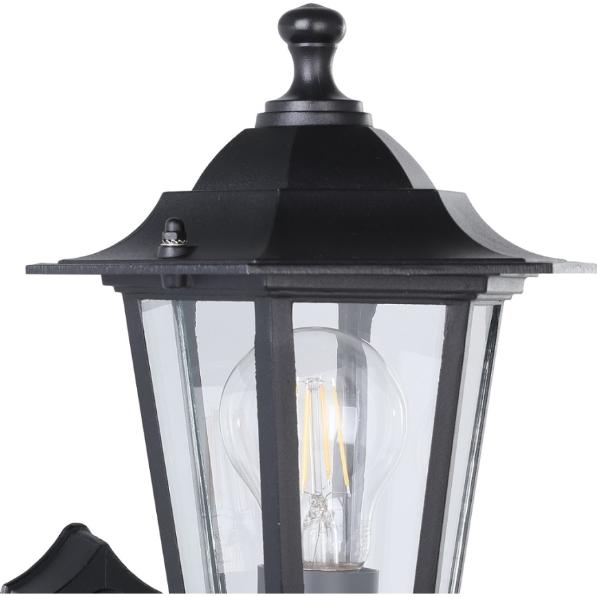 Eglo - Outdoor wall light 1xE27/60W black