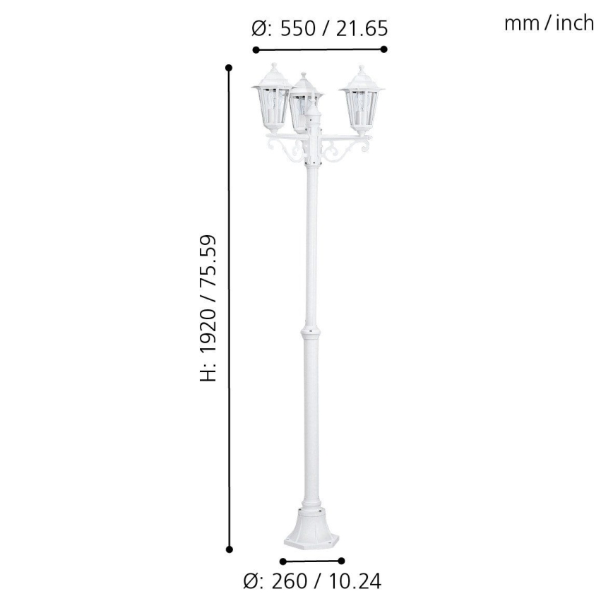 Eglo - Outdoor lamp 3xE27/60W/230V IP44
