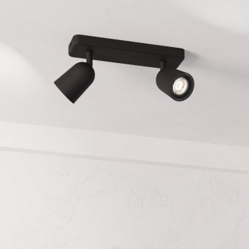 Eglo - 2x GU10 Spotlight, 10W, 230V, Black
