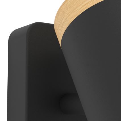 Eglo - Bathroom spotlight 3xGU10/3W/230V IP44 black/beige