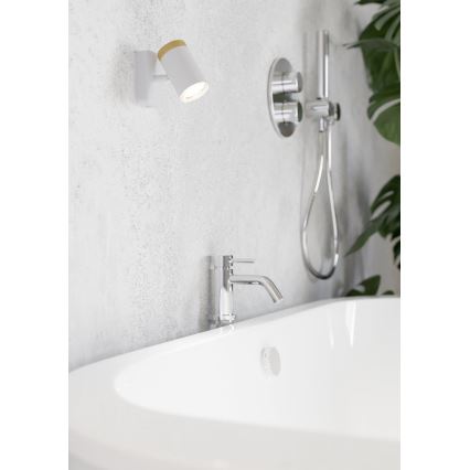 Eglo - Bathroom wall-mounted spotlight 1xGU10/3W/230V IP44 white/beige