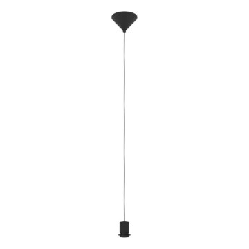 Eglo 300167 - CURITIBA power cord with 1x E27 socket, 40W/230V, black