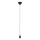Eglo 300167 - CURITIBA power cord with 1x E27 socket, 40W/230V, black
