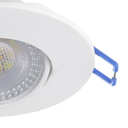 Eglo - Set of 10 LED recessed downlights, 4.9 W, 230 V, selectable warm-to-cool white (2700/4000/6500 K), Ø 9 cm, white