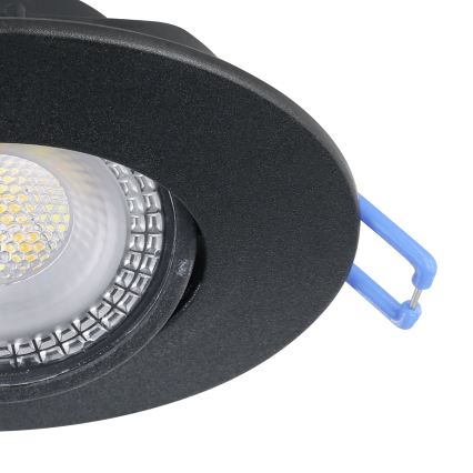 Eglo - Set of 3 LED recessed downlights, 4.9 W, 230 V, 2700/4000/6500 K, Ø 9 cm, black