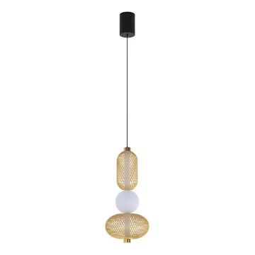 Eglo 300477 - CEGLIE Dimmable LED pendant light on cable LED/12W/230V 2200-6500K Gold + Remote control
