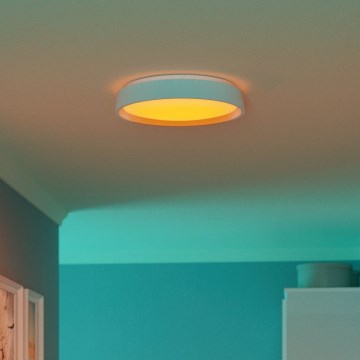 Eglo 300686 - LED RGBW dimmable ceiling light MASSIGNANO-Z LED/18.5W/230V 2700-6500K Ø 40 cm white + remote control