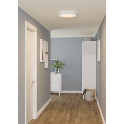 Eglo 300686 - LED RGBW dimmable ceiling light MASSIGNANO-Z LED/18.5W/230V 2700-6500K Ø 40 cm white + remote control