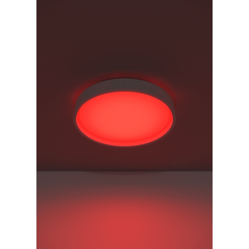 Eglo 300686 - LED RGBW dimmable ceiling light MASSIGNANO-Z LED/18.5W/230V 2700-6500K Ø 40 cm white + remote control