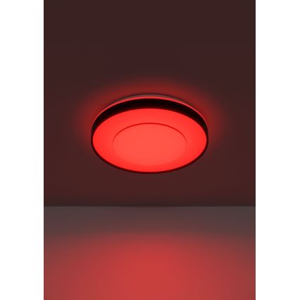 Eglo 300688 - MONTERIGGIONI-Z LED RGBW Dimmable Ceiling Light, 18.5W/230V, 2700–6500K, Ø 38.4 cm, Black, with Remote Control