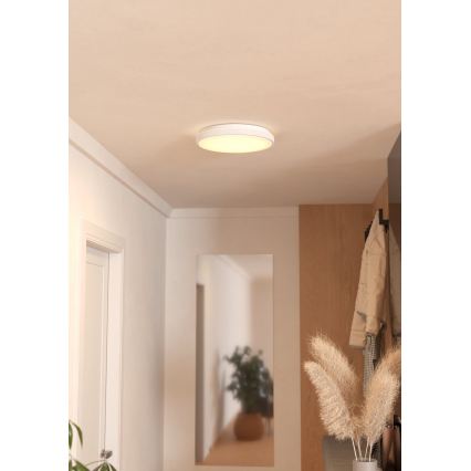 Eglo 300689 - MONTARELLINO-Z RGBW dimmable LED ceiling light, 18.5W/230V, 2700–6500K, Ø 38.7 cm, white + remote control