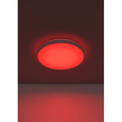 Eglo 300689 - MONTARELLINO-Z RGBW dimmable LED ceiling light, 18.5W/230V, 2700–6500K, Ø 38.7 cm, white + remote control