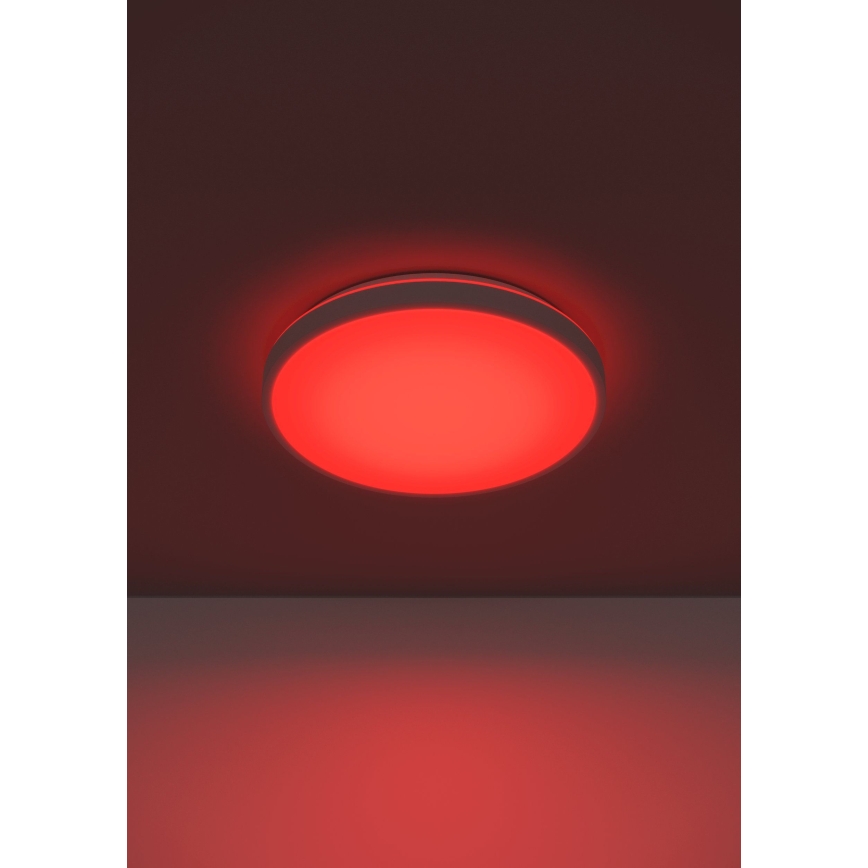 Eglo 300689 - MONTARELLINO-Z RGBW dimmable LED ceiling light, 18.5W/230V, 2700–6500K, Ø 38.7 cm, white + remote control