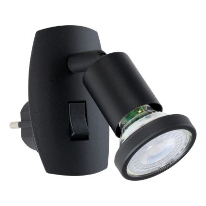 Eglo - LED plug-in light 1xGU10/4,5W/230V black