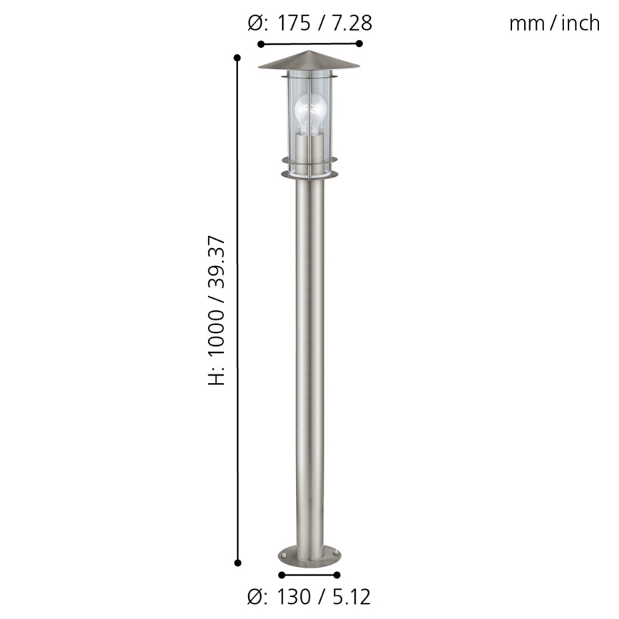 Eglo - Outdoor lamp 1xE27/60W/230V IP44