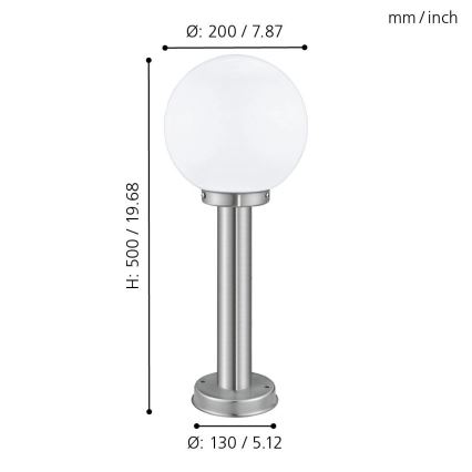 Eglo - Outdoor lamp 1xE27/60W/230V