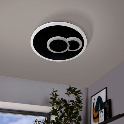 Eglo - LED Ceiling light LED/7,8W/230V d. 20 cm black