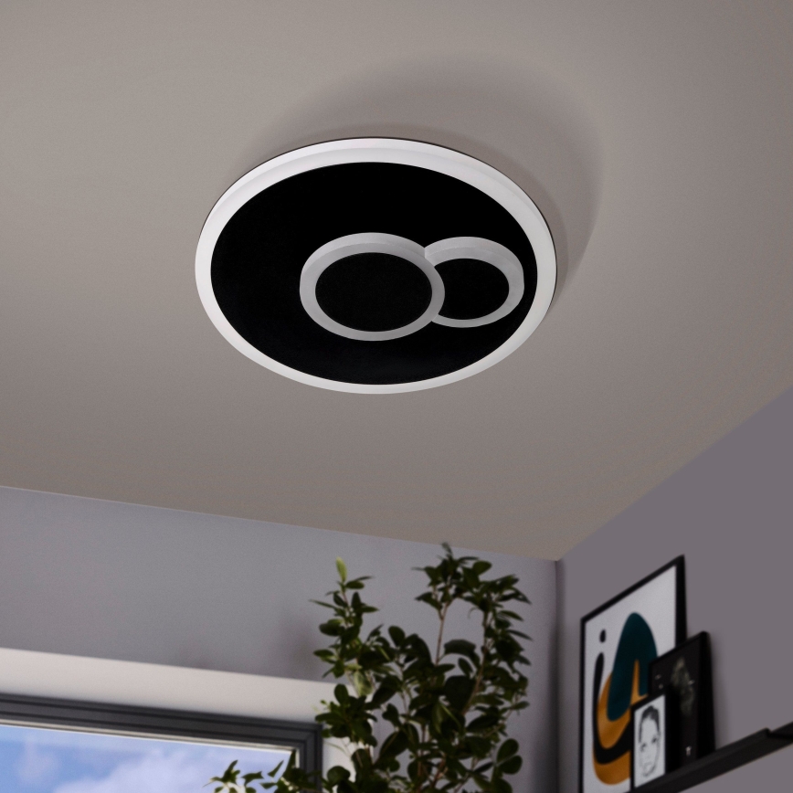 Eglo - LED Ceiling light LED/7,8W/230V d. 20 cm black