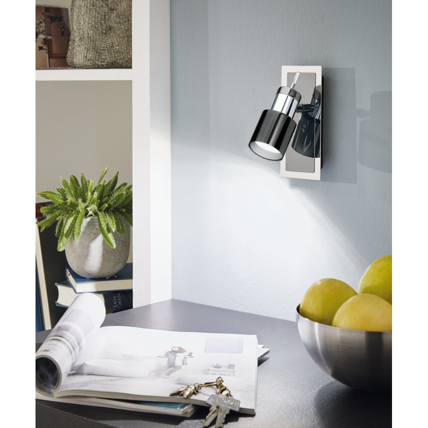 Eglo - LED spotlight 1xGU10/5W/230V black