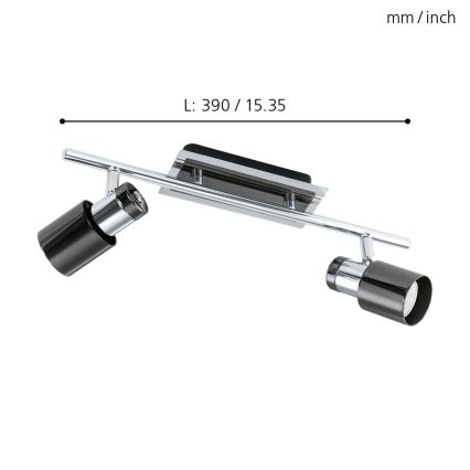 Eglo - LED spotlight 2xGU10/5W/230V