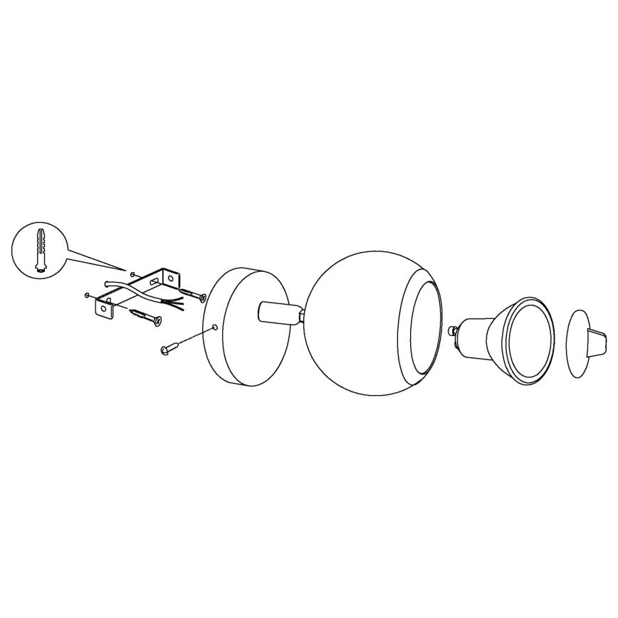 EGLO - LED Spotlight 1xGU10/3W LED
