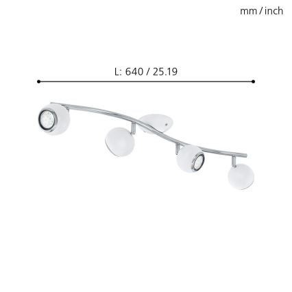 Eglo - LED spotlight 4xGU10/3W LED