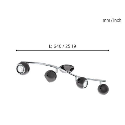 EGLO - LED Spotlight 4xGU10/3W LED
