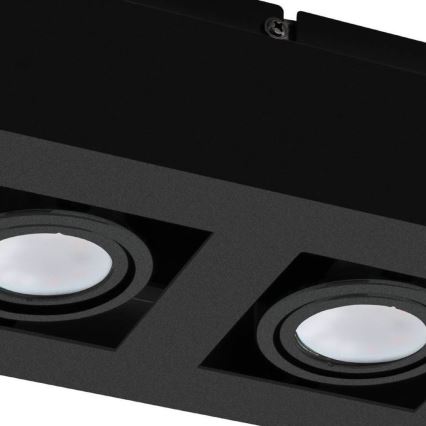 Eglo 31063 - MENDOZA LED spotlight 2xLED/4.7W/230V 3000K black