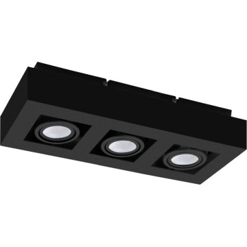 Eglo 31064 - MENDOZA LED Spotlight 3xLED/4.7W/230V 3000K Black