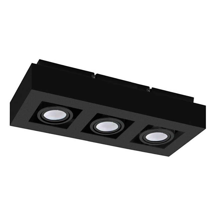 Eglo 31064 - MENDOZA LED Spotlight 3xLED/4.7W/230V 3000K Black