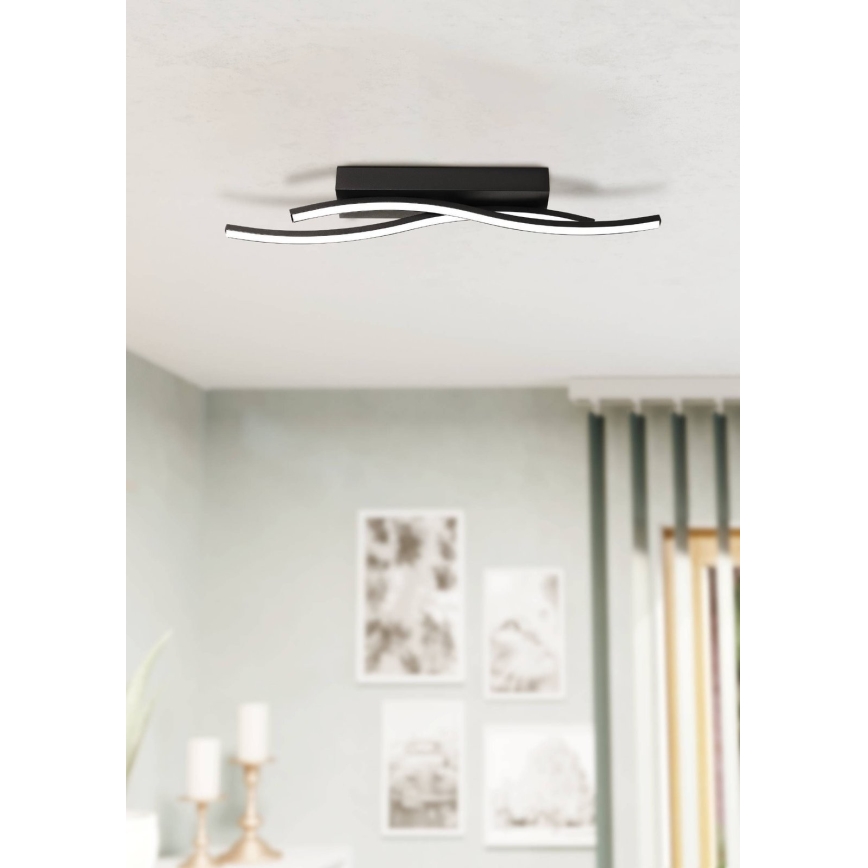 Eglo 31226 - LED Ceiling light ALBORAYA LED/10,8W/230V 3000K black