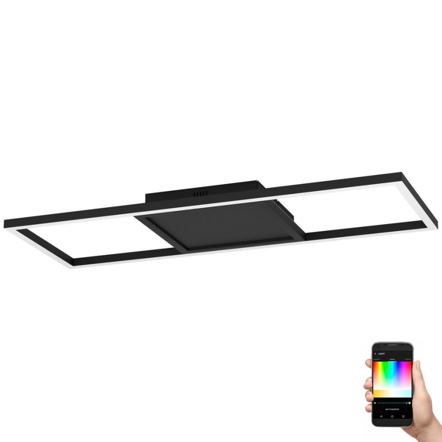 Eglo 31431 - LED RGBW Dimmable ceiling light CALAGRANO-Z LED/21W/230V 3000-6500K black