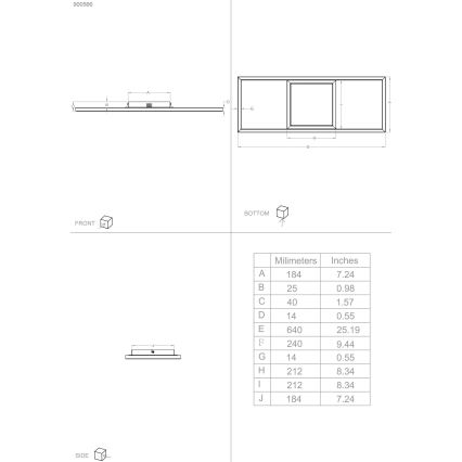 Eglo 31431 - LED RGBW Dimmable ceiling light CALAGRANO-Z LED/21W/230V 3000-6500K black
