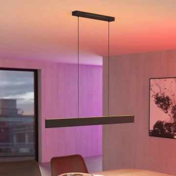 Eglo 31433 - LED RGBW Dimmable chandelier on a string ANDREAS-Z LED/38W/230V 2700-6500K black