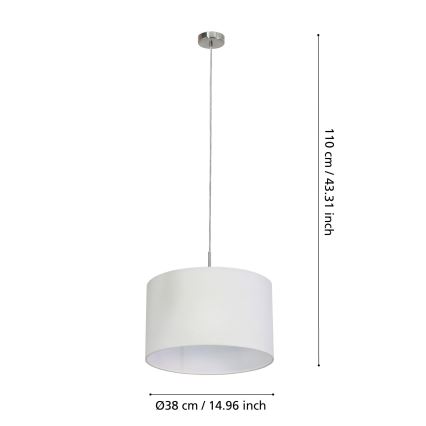 Eglo - Chandelier on a string 1xE27/60W/230V