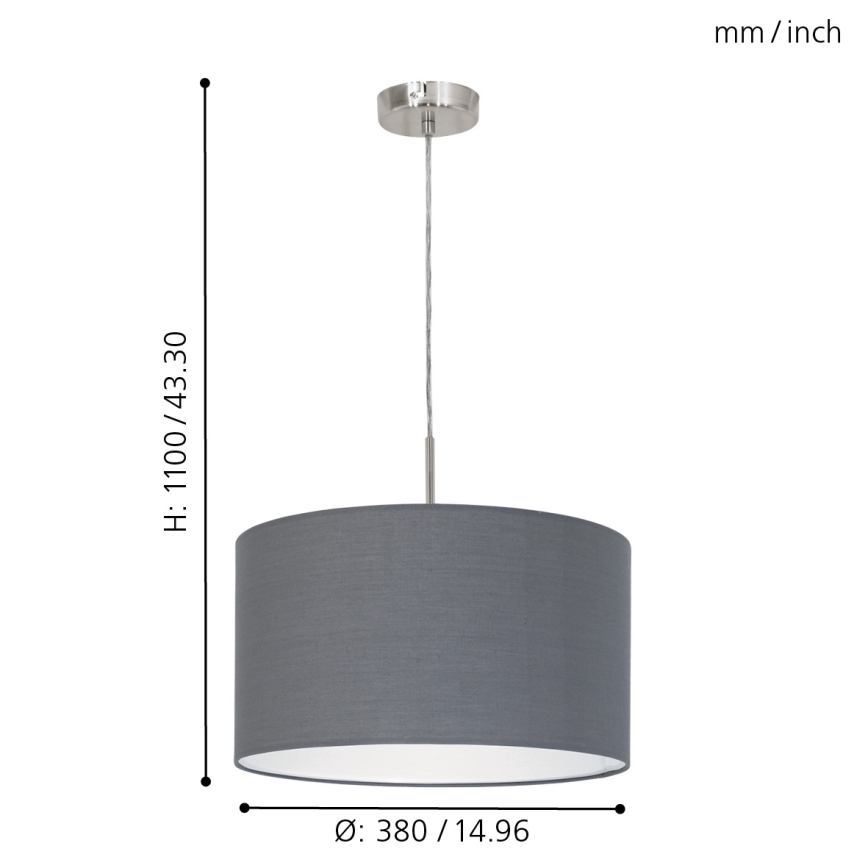 Eglo - Chandelier on a string 1xE27/60W/230V
