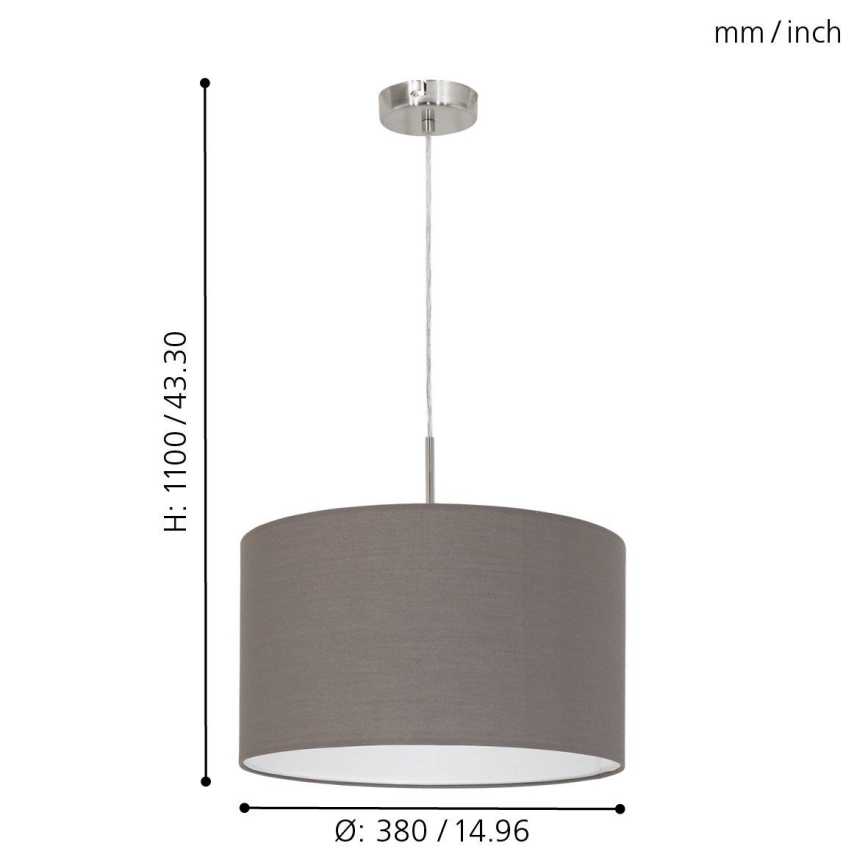 Eglo - Chandelier on a string E27/60W/230V