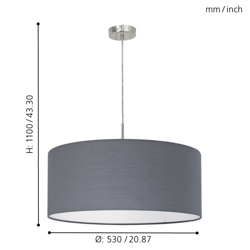 Eglo - Chandelier on a string 1xE27/60W/230V
