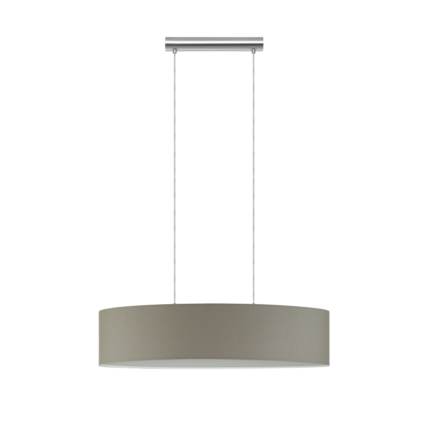 Eglo - Chandelier on a string 2xE27/60W/230V taupe