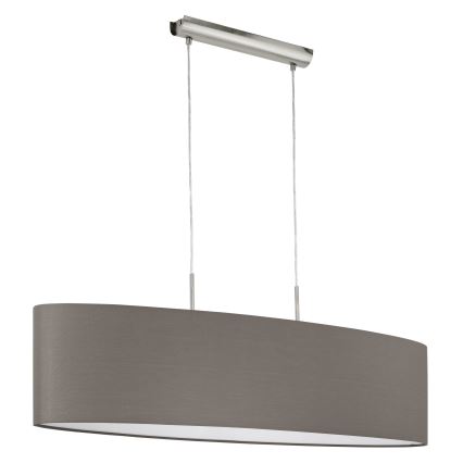 Eglo 31587 - Chandelier on a string PASTERI 2xE27/60W/230V