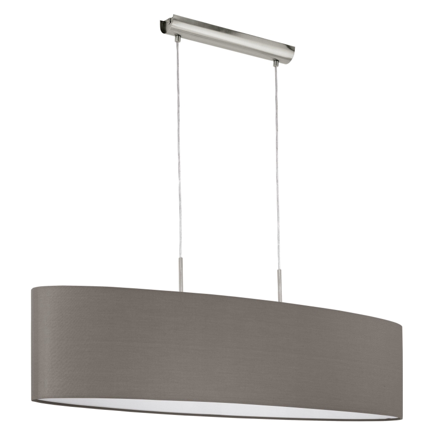Eglo 31587 - Chandelier on a string PASTERI 2xE27/60W/230V