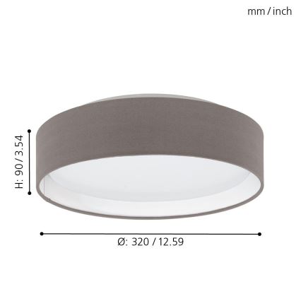 Eglo - LED ceiling light LED/11W/230V