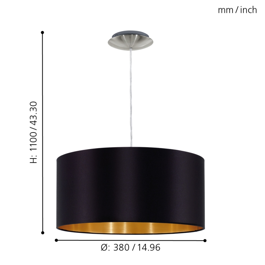 Eglo - Chandelier on a string 1xE27/60W/230V