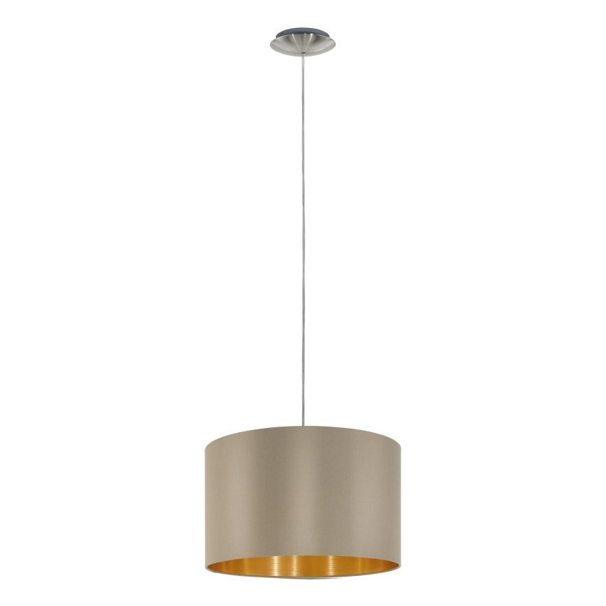 Eglo - Chandelier on a string 1xE27/60W/230V taupe