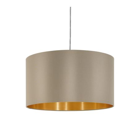 Eglo - Chandelier on a string 1xE27/60W/230V taupe