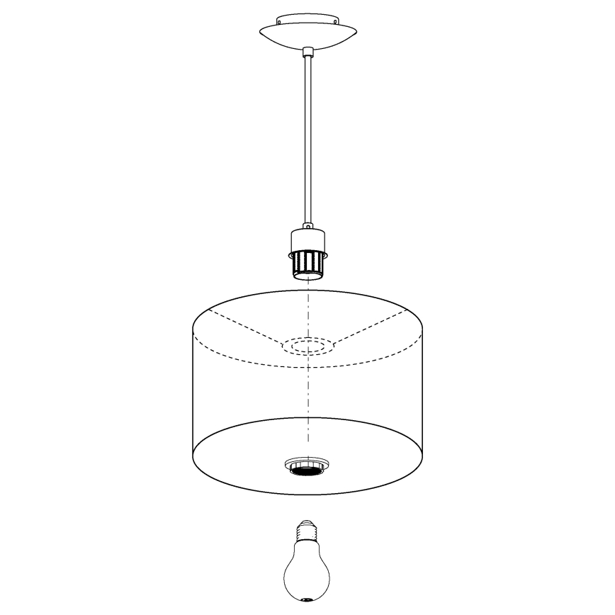Eglo - Chandelier on a string 1xE27/60W/230V