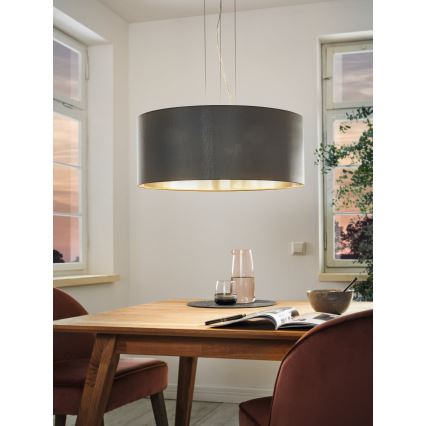 Eglo 31606 - MASERLO Cable Pendant Light, 3× E27 sockets, max. 60 W per bulb, 230 V