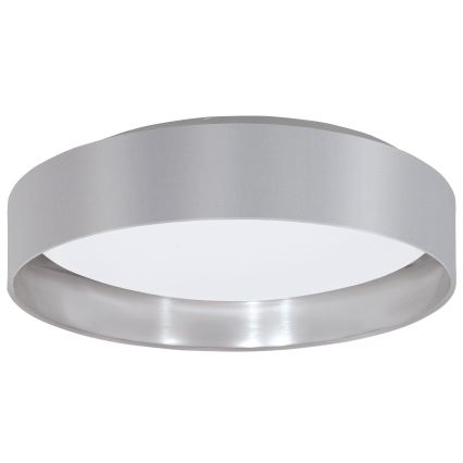 Eglo 31623 - MASERLO LED Ceiling Light, 16 W, 230 V, 3000 K, Ø 40.5 cm, gray/silver