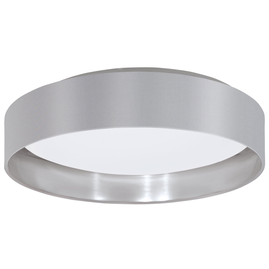 Eglo 31623 - MASERLO LED Ceiling Light, 16 W, 230 V, 3000 K, Ø 40.5 cm, gray/silver